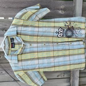 Plaid Button Down Shirt by Emergency Exit